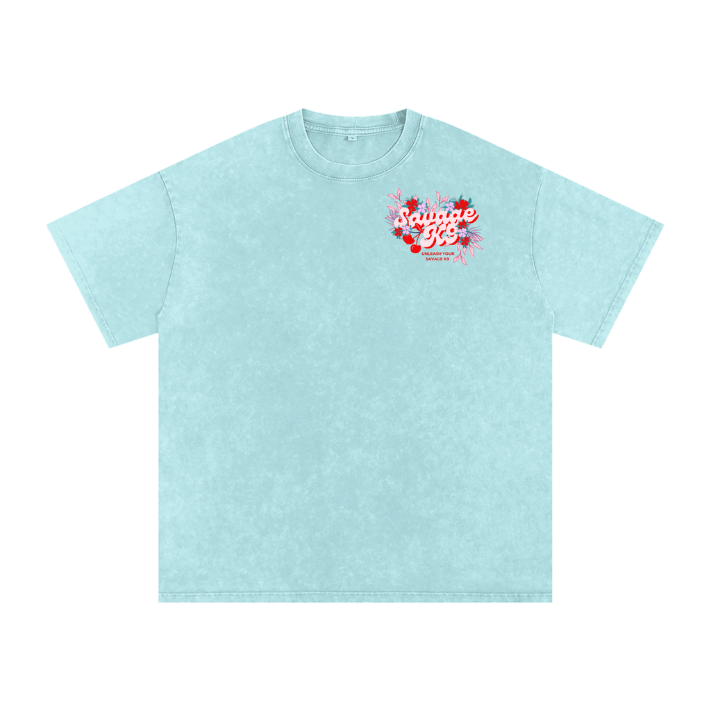 Cherry Savage Acid Wash Savage Blue