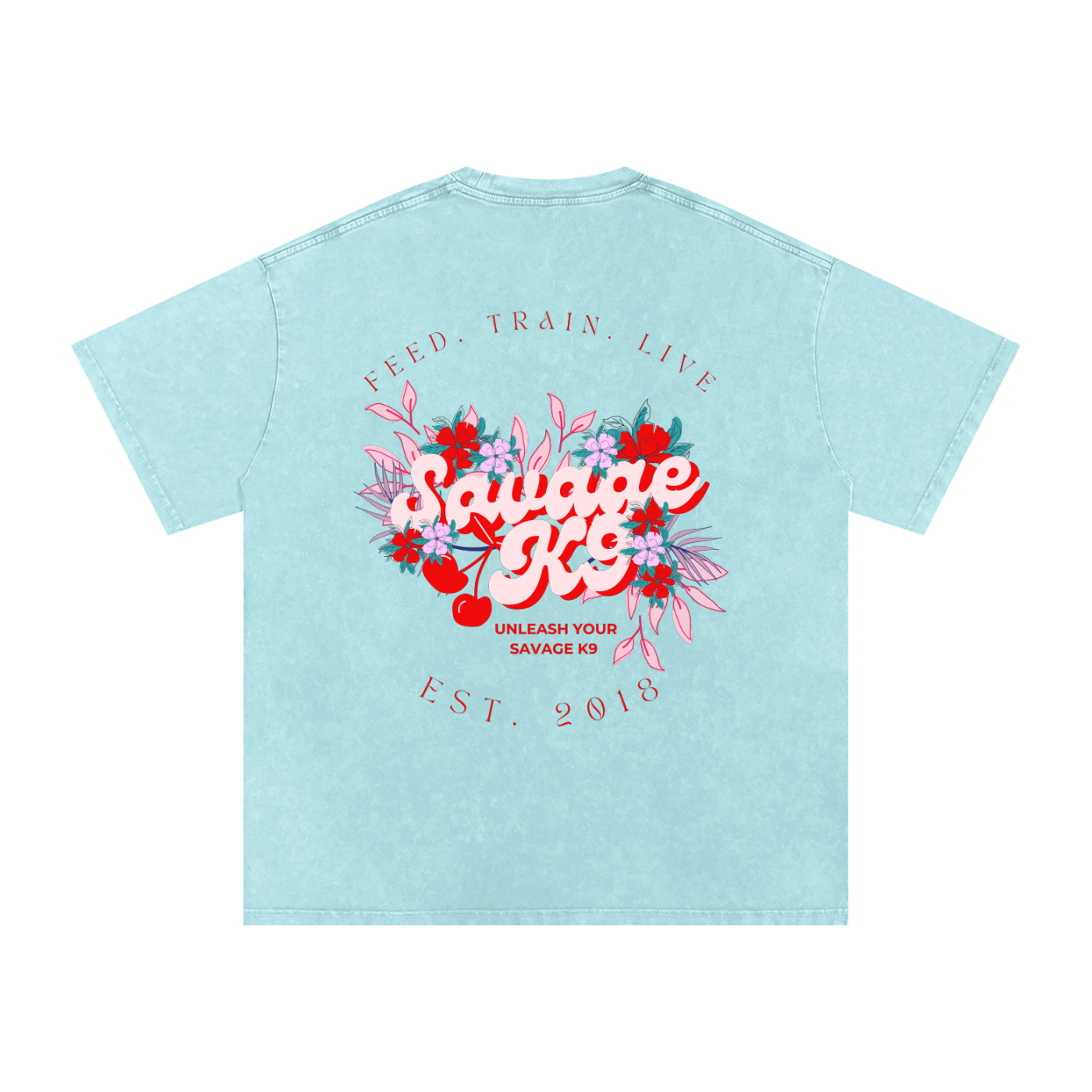 Cherry Savage Acid Wash Savage Blue