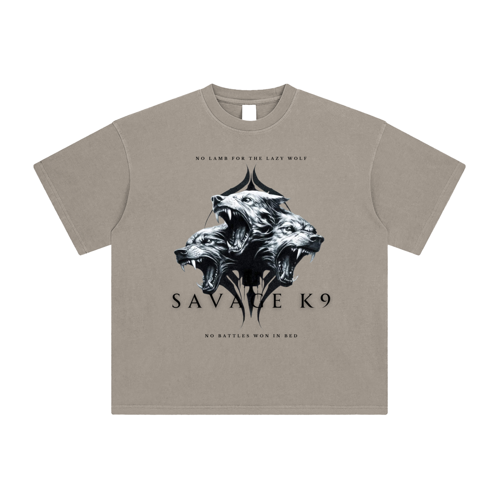 No Lamb for The Lazy Wolf Enzyme Wash Tee