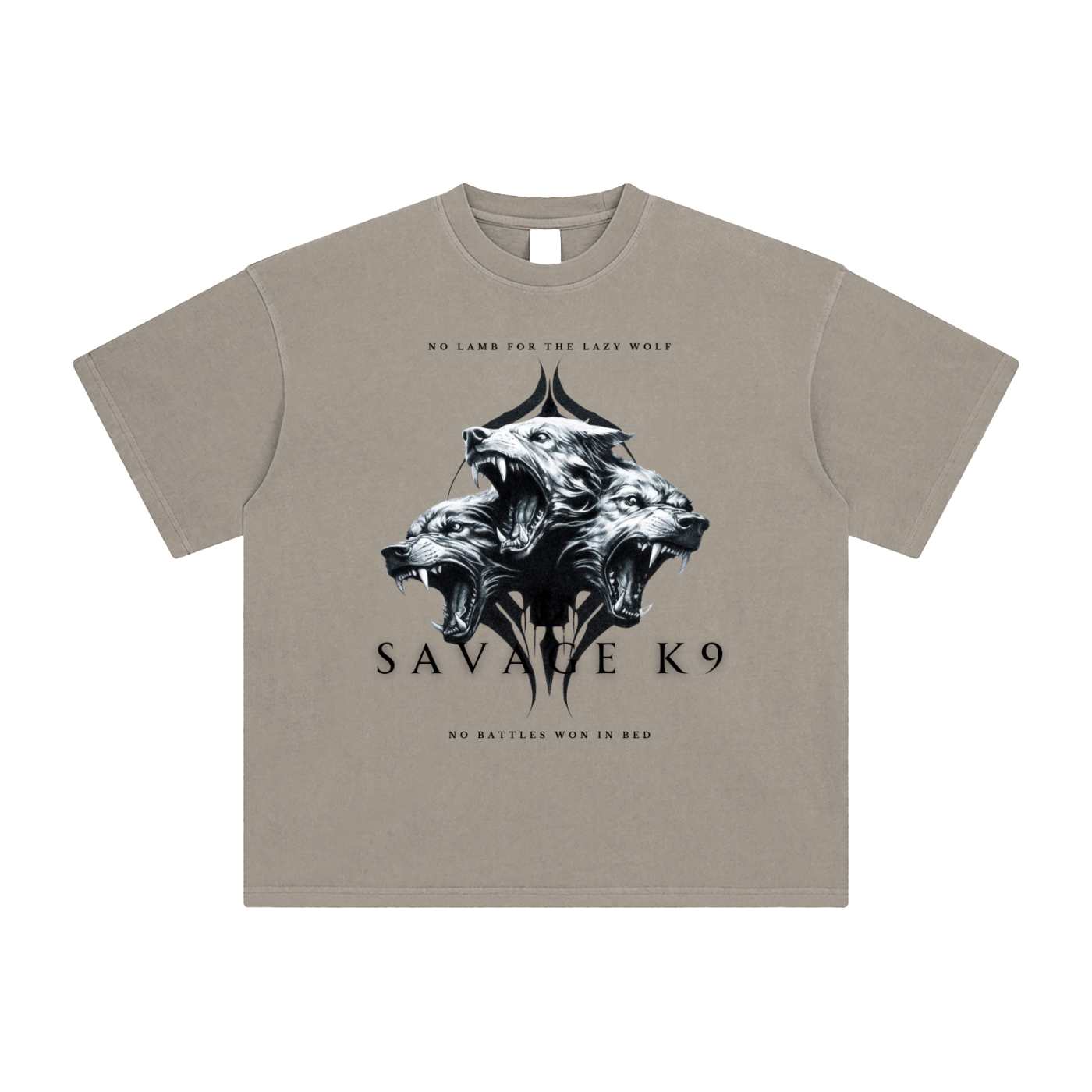 No Lamb for The Lazy Wolf Enzyme Wash Tee